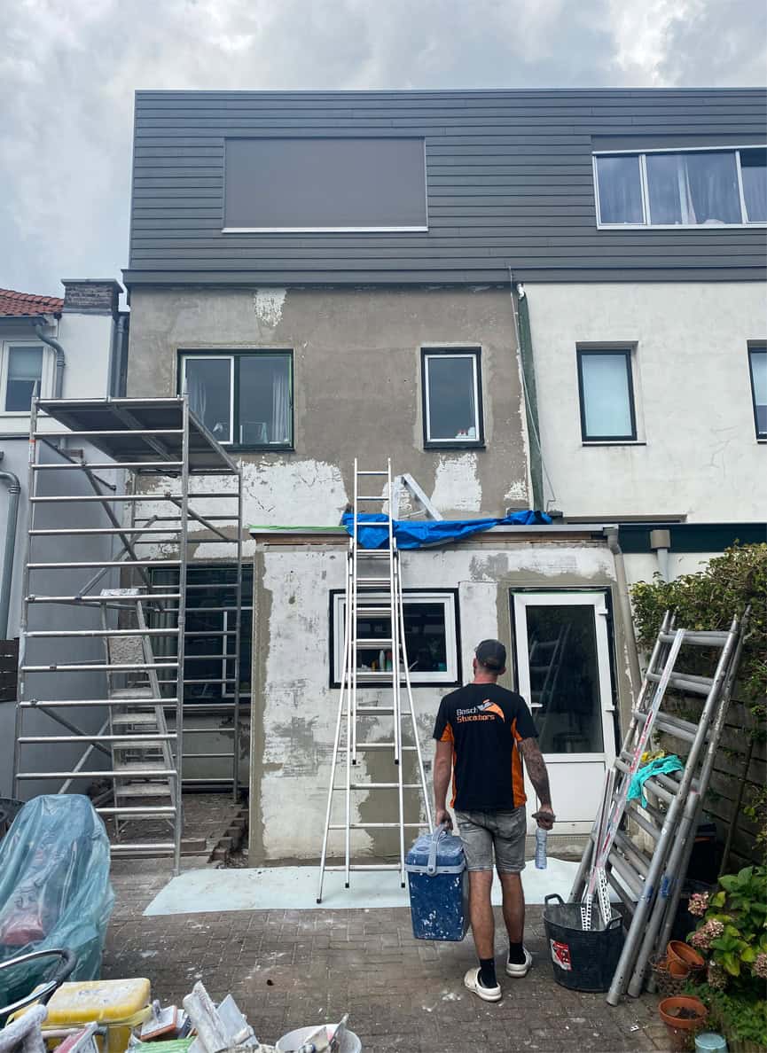 Bosch Stucadoors 4 Renovatie Buitengevel Nijmegen Kerkenbos Stucwerken foto 3