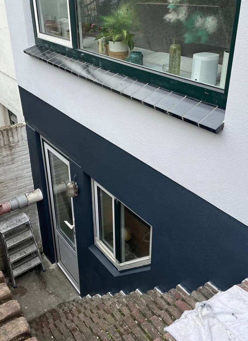 Bosch Stucadoors Renovatie Buitengevel Nijmegen Kerkenbos Stucwerken foto 3